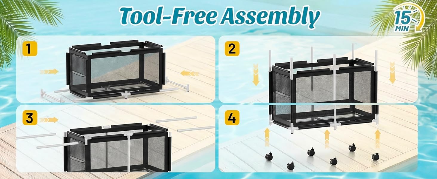 Pool Storage Bin