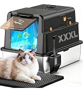 PalNests Stainless Steel Litter Box, L8 Ultra