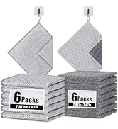 Navona 12Pack Steel Wire Dishcloth, Include 6Pack Triple-Layer Steel Wire Cleaning Cloth, 6Pack D...