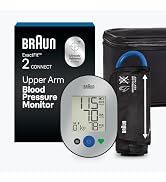 Braun ExactFit 2 Connect Upper Arm Blood Pressure Monitor with Bluetooth, At Home Blood Pressure ...