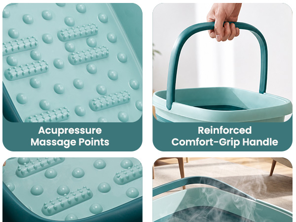 portable feet spa soaking basin bucket