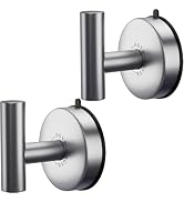 DGYB Large Suction Cup Hooks Stainless Steel Suction Shower Hooks for Loofah Set of 2 Towel Hook ...
