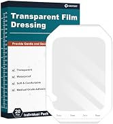 Ceeport Transparent Film Dressing 6'' x 8'', 20 Packs Waterproof Wound Bandage Adhesive Patches, ...
