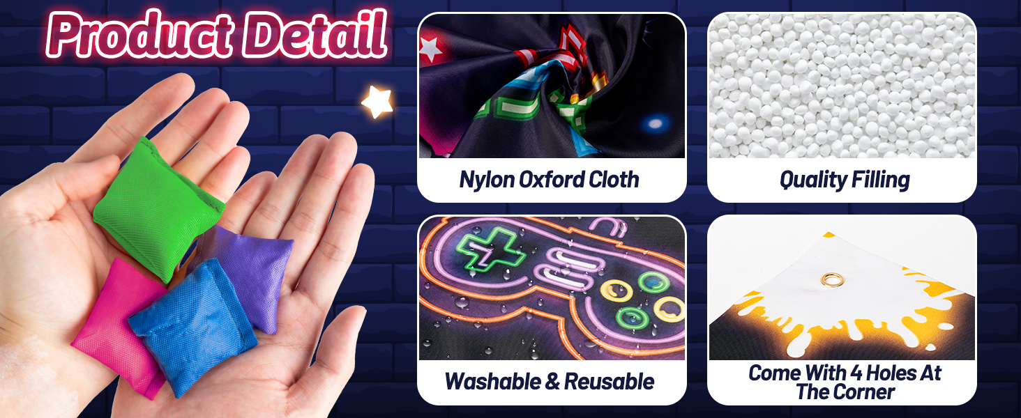 Neon Video Toss Game Set