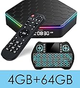 2026 Android TV Box 12.0 4GB RAM 64GB ROM 6K TV Box Android 4K Wi-Fi 6, H618 Chip Support Dual-Wi...