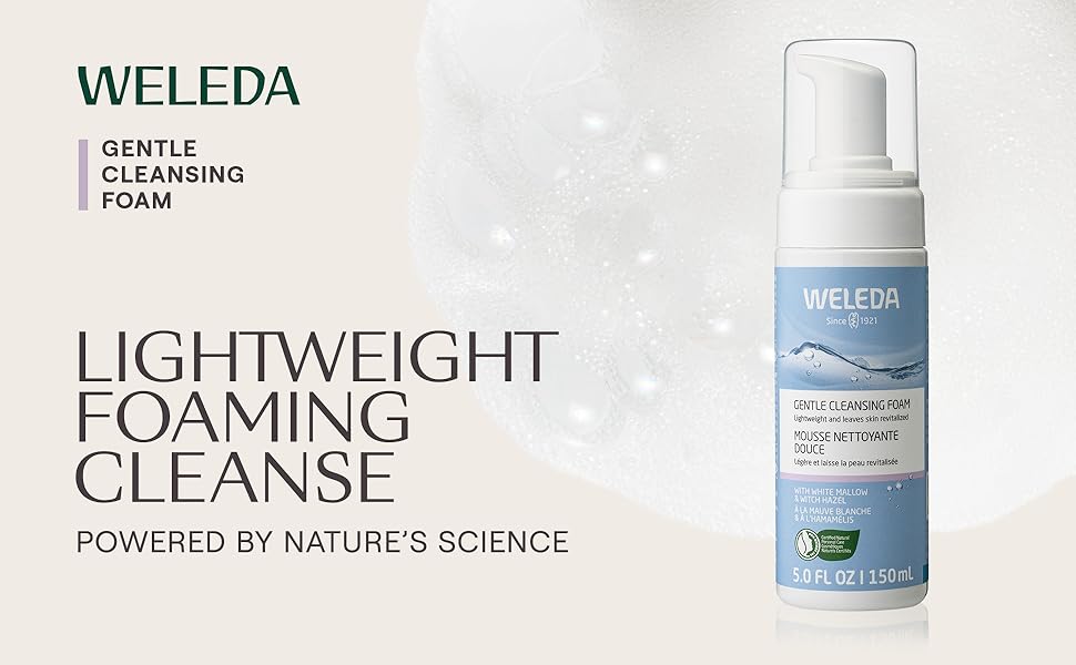 weleda gentle cleansing foam lightweight cleanse natures science