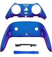 eXtremeRate Top Bottom Decorative Trim Shell Compatible with ps5 Edge Controller DIY Replacement ...