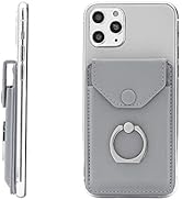 YUNCE Cell Phone Card Holder RFID Ring Stand Stick on Wallet Card Holder for Back of Phone for iP...
