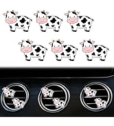 6 Pcs Cute Black and White Cows Car Vent Clip,Air Fresheners Vent Clips Cute Car Vent Decorations...