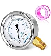 MEANLIN MEASURE 0~100Psi Liquid Filled Pressure Gauge 1/4