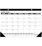 GuassLee Desk Calendar 2026-2027 - 19 Months Academic Calendar 17" × 11.5" Desktop Calendar from ...
