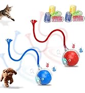 2-Pack Interactive Cat Toys Ball - 2025 New Gen with 360° Auto-Rotation Smart Obstacle Avoidance,...