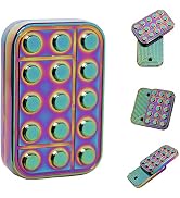 Metal Fidget Slider Magnetic Haptic Slider EDC Brick Blocks Haptic Fidget Toys Slider Toy for Adu...