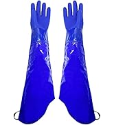 ROYAKI Heavy Duty 26''PVC Coated Safety Work Gloves, Chemical Resistant Waterproof Reusable Long ...