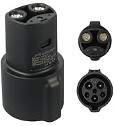 EP J1772 to NACS Adapter 80A 250V Fast Charging Adapter Compatible with Model 3/Y/X/S & NACS EVs ...