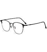 HOKETOP Blue Light Blocking Glasses for Men Anti-Fatigue Computer Monitor Gaming Glasses Prevent ...