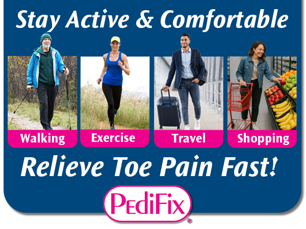 PediFix Toe Straighteners Relieve Toe Pain for Active People