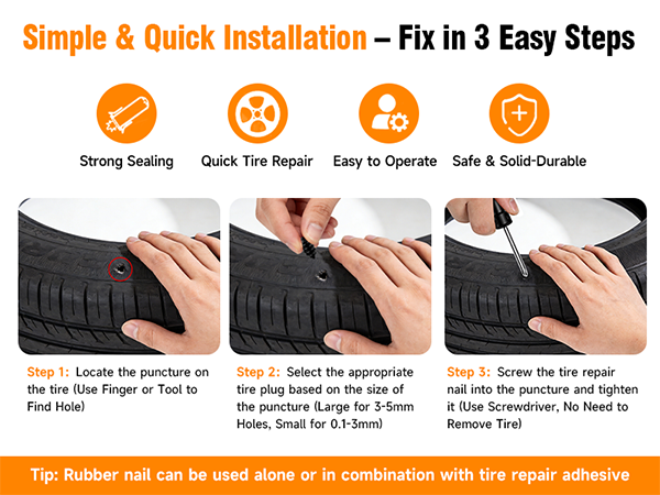 Tire Repair Rubber Nail