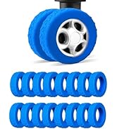 16 Pcs Upgrade Luggage Wheel Covers,Silicone Luggage Wheel Cover, 2-2.4-inch Carry-On Suitcases o...