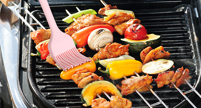 5PC Silicone Basting & Pastry Brush