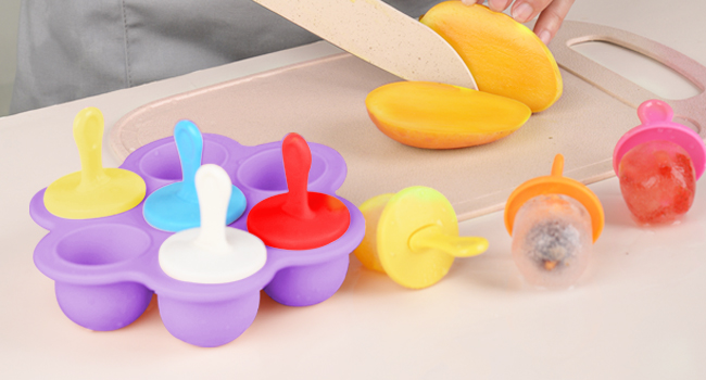 Silicone Popsicle Molds pop baby cube mini children Kids Ice Pop Molds Ice Cream Mould