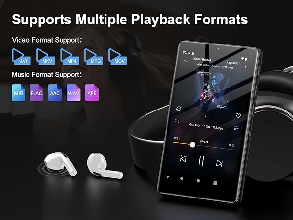 MP3 Player with Bluetooth and WiFi