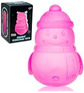 Christmas Gummy Snowman Stress Balls, Slow Rising Stretchy Squeeze Toys for Boys Girls, Maltose F...