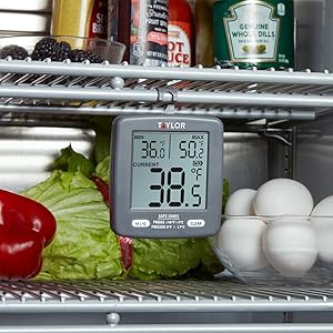 taylor precision products digital freezer fridge refridgerator thermometer