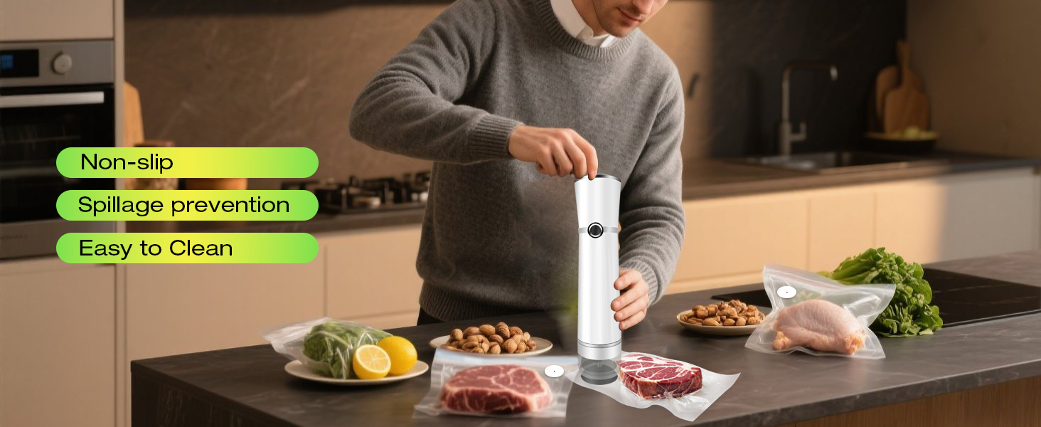 Handheld Vacuum Sealer Machine, Seal Meal Saver, Portable Food Sealer