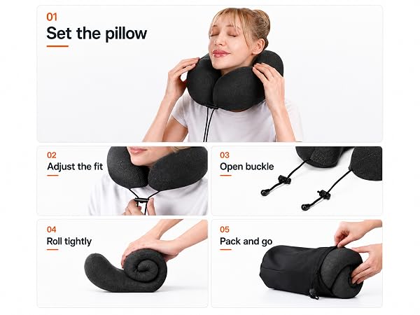 neck pillow travel pillow cervical neck pillow memory foam pillows airplane travel essentials
