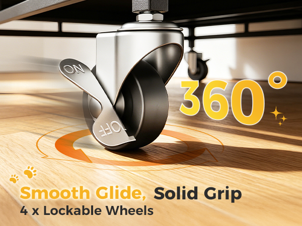 lockable caster wheels