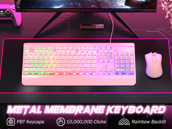 keyboard pink