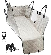 PETICON Dog Car Seat Cover with Mesh Window, 100% Waterproof Pet Seat Cover for Back Seat, Scratc...
