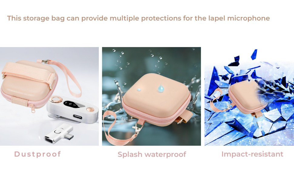 Travel Case for PQRQP,BOYA,MAYBESTA,Mini Mic Pro, Leettus, Caiord, SYNCO Microphone