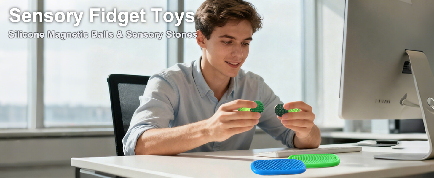 fidget toys for adults teens sensory toys silicone magnetic fidget balls