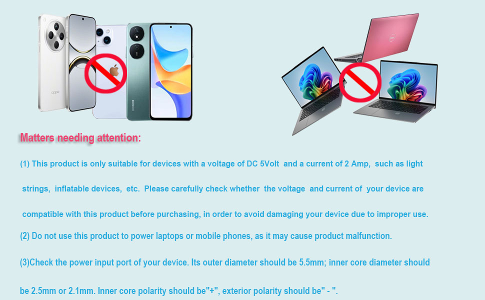 5V2A NOT for phone