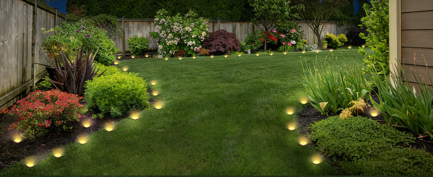 flat solar lights outdoor pathway