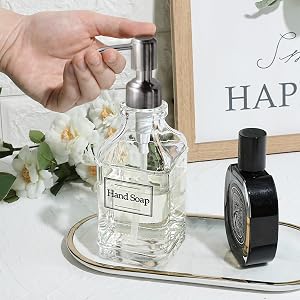 soap dispenser, hand soap dispenser, glass soap dispenser