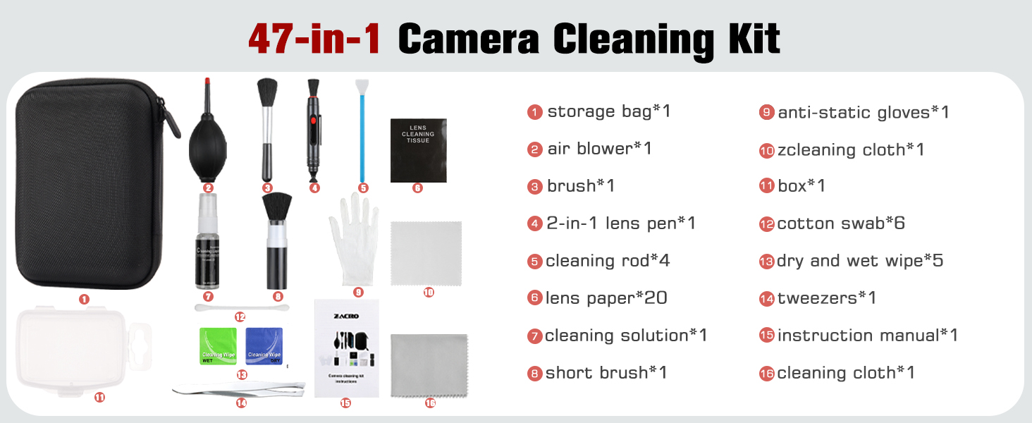 Camera Lens Cleaning Kit