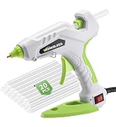 WORKBLESS WORKBLESS Hot Glue Gun Full Size, 60W/100W Dual Temp Large Glue Gun with 20PCS Sticks S...