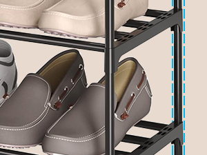 12mm Metal Steel Pipe narrow shoe rack outdoor shoe storage