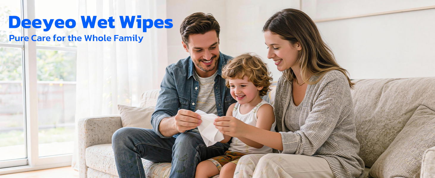 Deeyeo Wet Wipes,Pure Care for the Whole Family