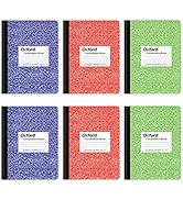 Oxford Composition Notebook 6 Pack, College Ruled Paper, 9-3/4 x 7-1/2 Inches, 100 Sheets, Assort...