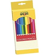 School Smart Non Toxic Waterproof Colored Pencils - Set of 12 - Assorted Colors