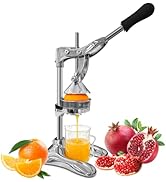 Manual Juicer Professional Hand Press - Heavy Duty Stainless Steel Citrus Squeezer for Orange, Le...