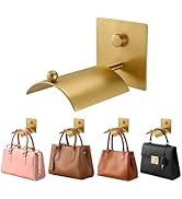 Wall Mounted Purse Organizer for Closet – Arc Handbag Holder Protects Handles & Saves Space, Adhe...