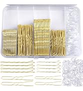 Teenitor 300pcs Blonde Bobby Pins Hair Pins 100 Bobby Pins Blonde Hair,100 Hair Pins for Women 10...