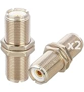 AninaSO239 to SO239 UHF Female Bulkhead Adapter RF Coax Coupler for CB/Ham Radio PL259 Plug, 1.77...