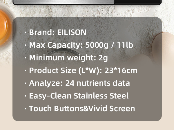 EILISON smart kitchen scale