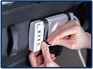 SECURE ITEMS W/ VELCRO STRAPS